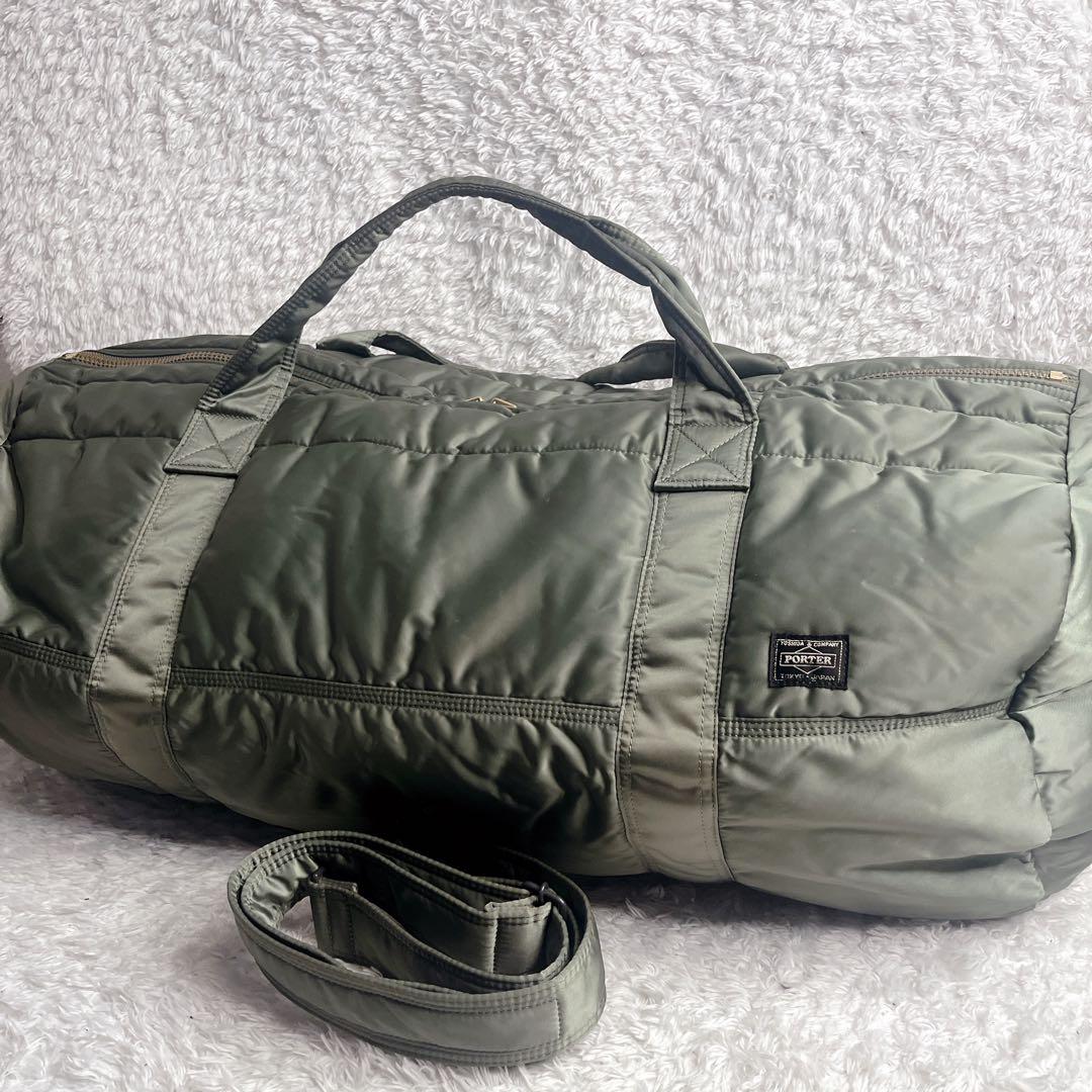 ポーター タンカー セージグリーン 2way ボストンバッグ XL 大容量