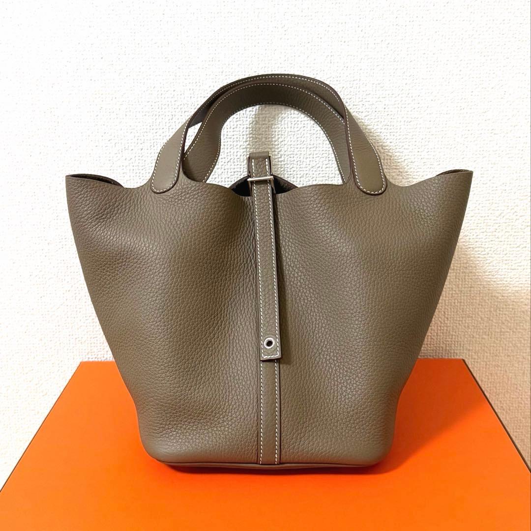 エルメス K刻印2025年製 ピコタンロックMM カデナ付き ハンドバッグ