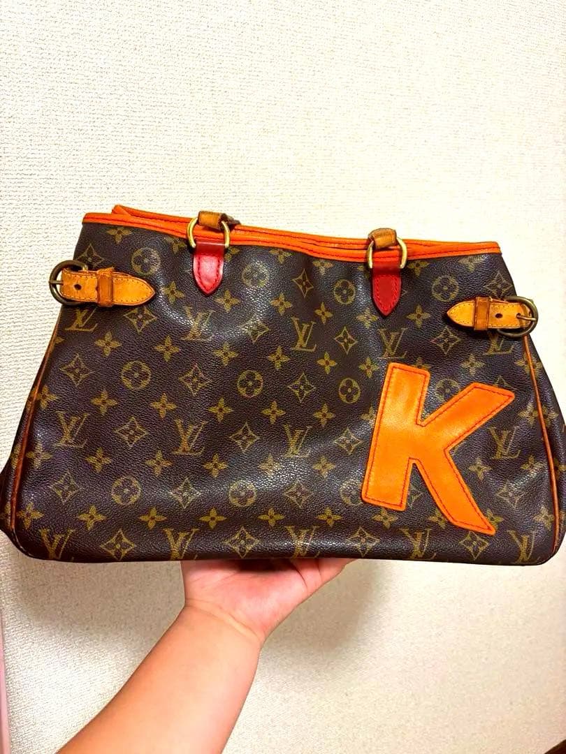 正規品 ルイヴィトン モノグラム ハンドバッグ ※Kイニシャル後付け