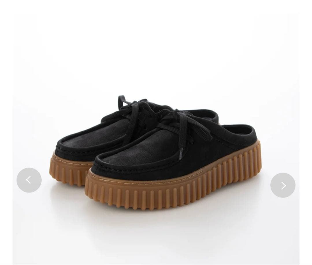 【emmi】【Clarks Premium】トーヒルミュール/ブラック/24.5