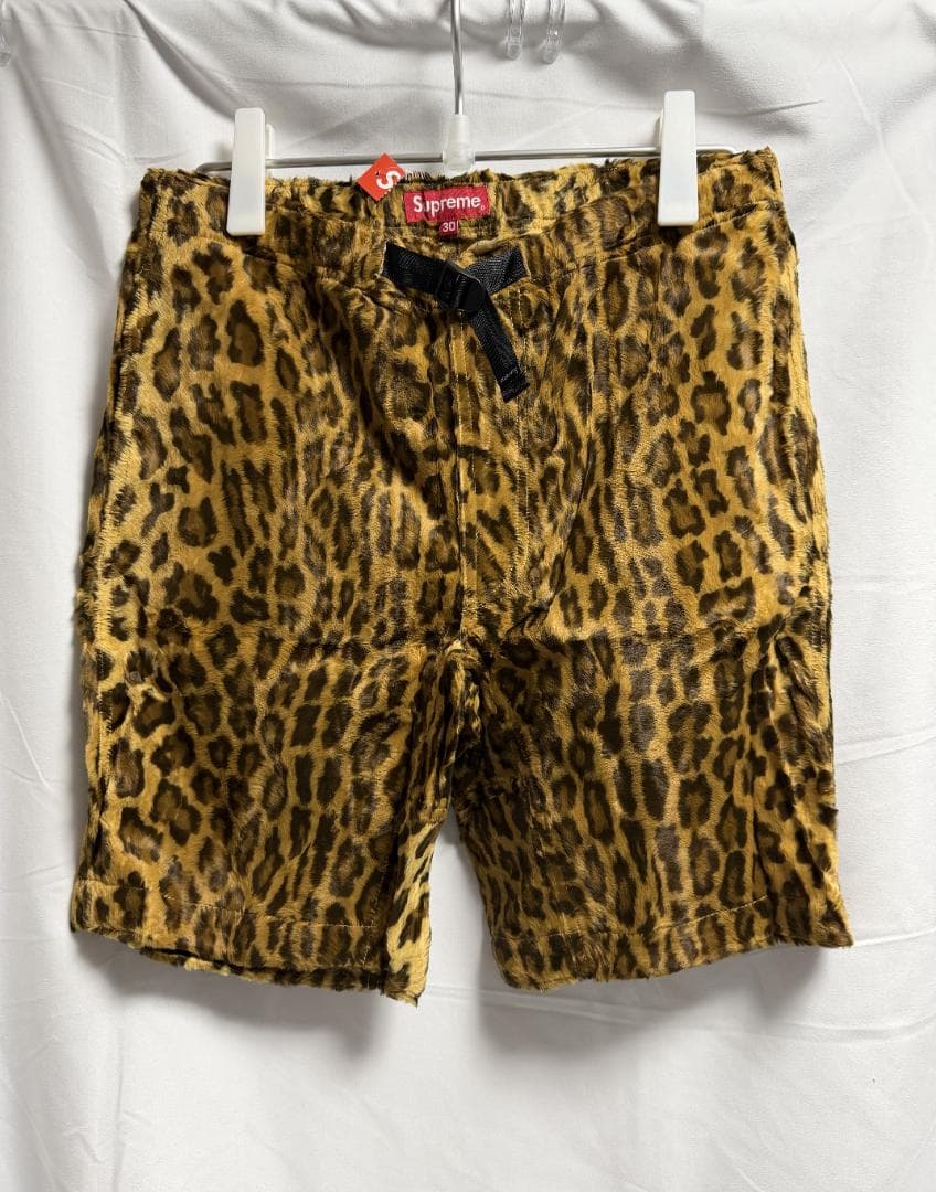 Supreme Fur Belted Short Leopard ショーツ