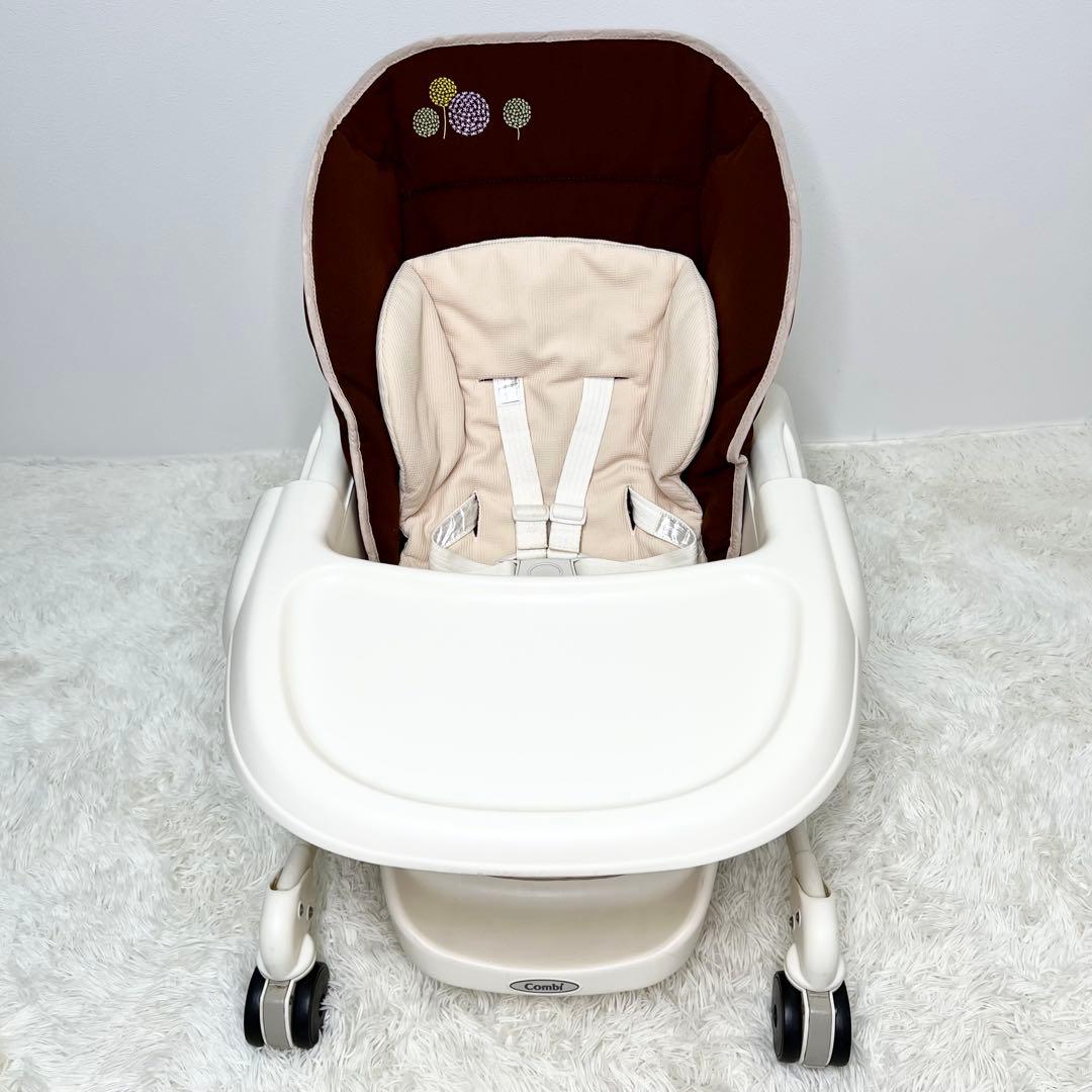 美品 Combi ルシエスAT 電動 ハイローチェア バウンサー ゆりかご