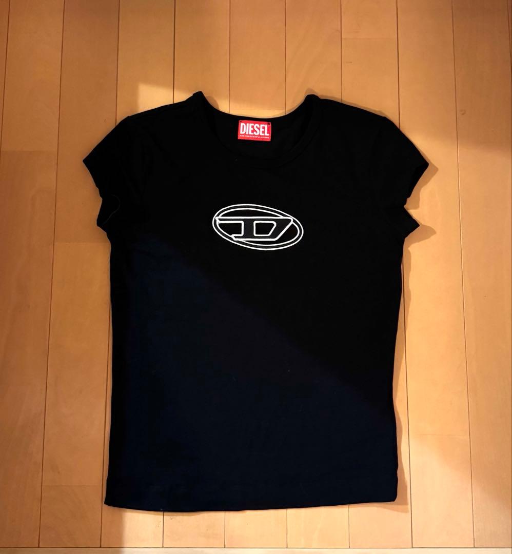 DIESEL T-ANGIE ブラックTシャツS