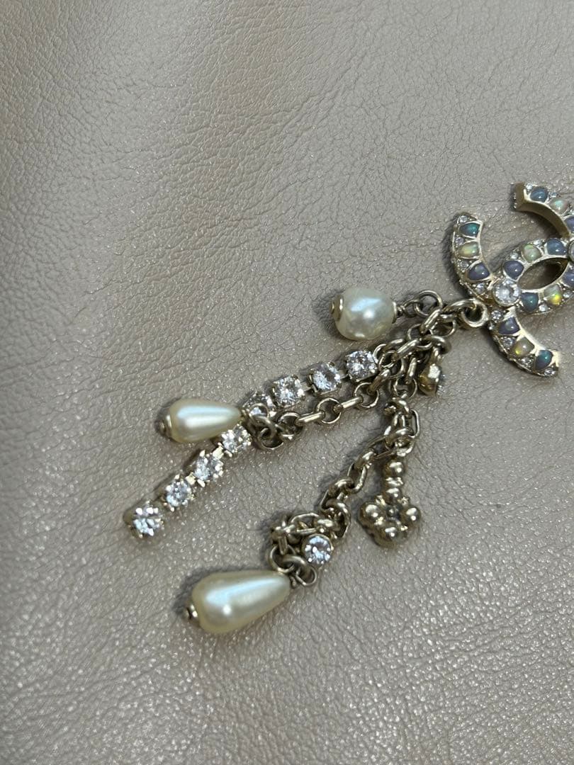 シャネル 19A ストーン CCマーク　ネックレス