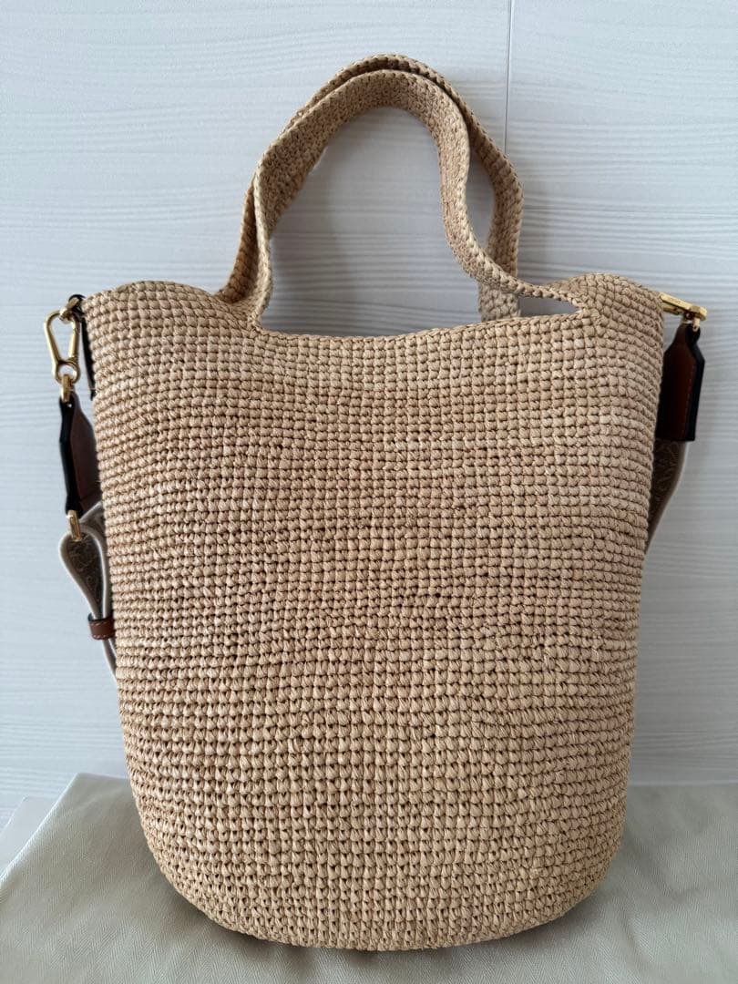 LOEWE 新品 かごバッグ SLIT MINI BAG ナチュラルタン ロエベ