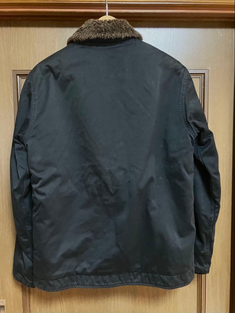 ALPHA INDUSTRIES ブラックミリタリージャケット M N-1