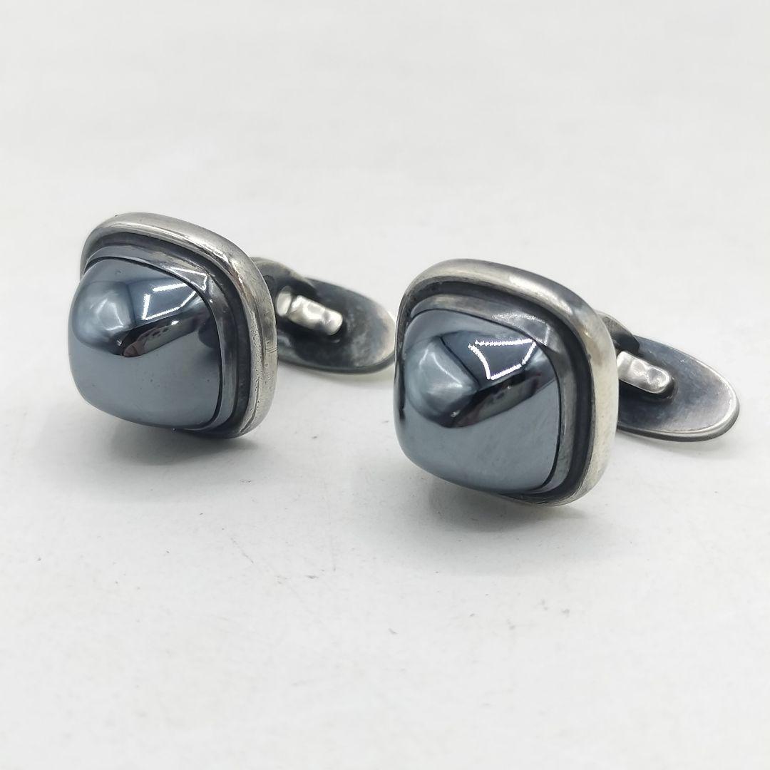   ジョージジェンセン カフス 44H シルバー ストーン