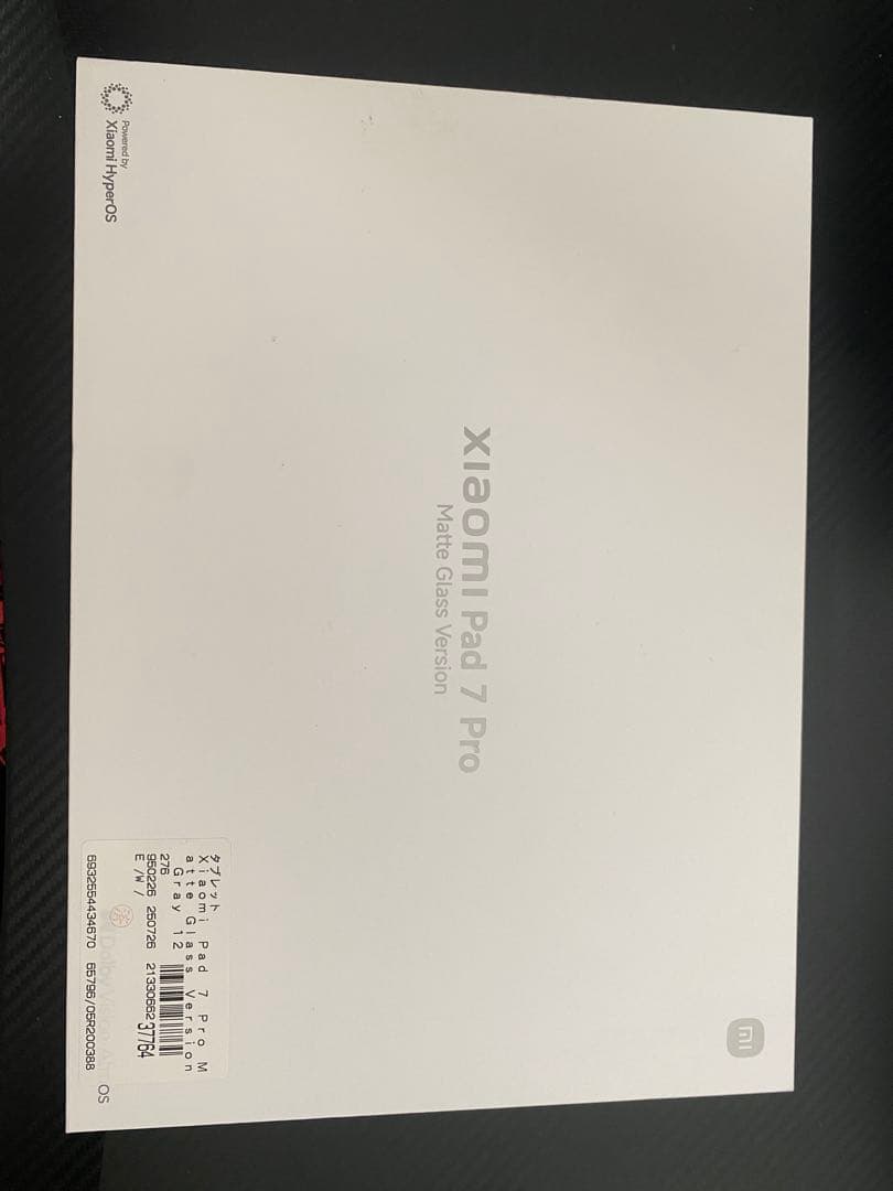 iPad本体 Xiaomi Pad 7 Pro 12GB RAM 512GB