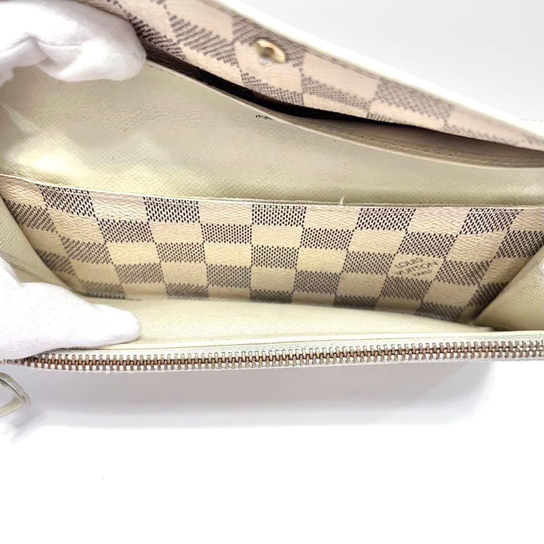 ルイヴィトン ポルトフォイユ エミリー ダミエ アズール 長財布 N63021