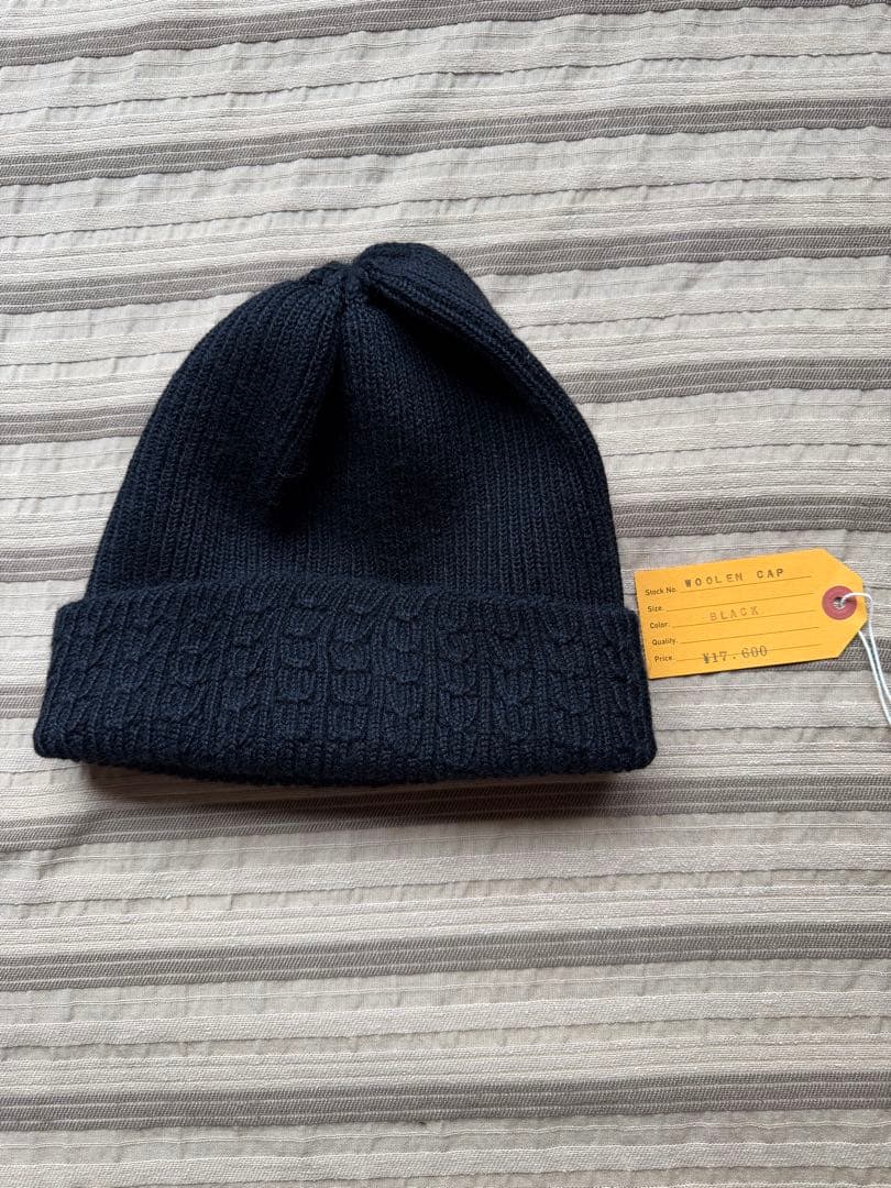 ブッチャープロダクツ WOOLEN CAP ブラック アットラスト