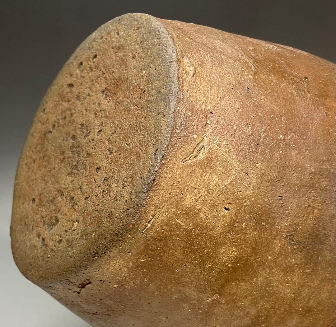 古常滑　水指　蓋付　茶道具　箱付　L309