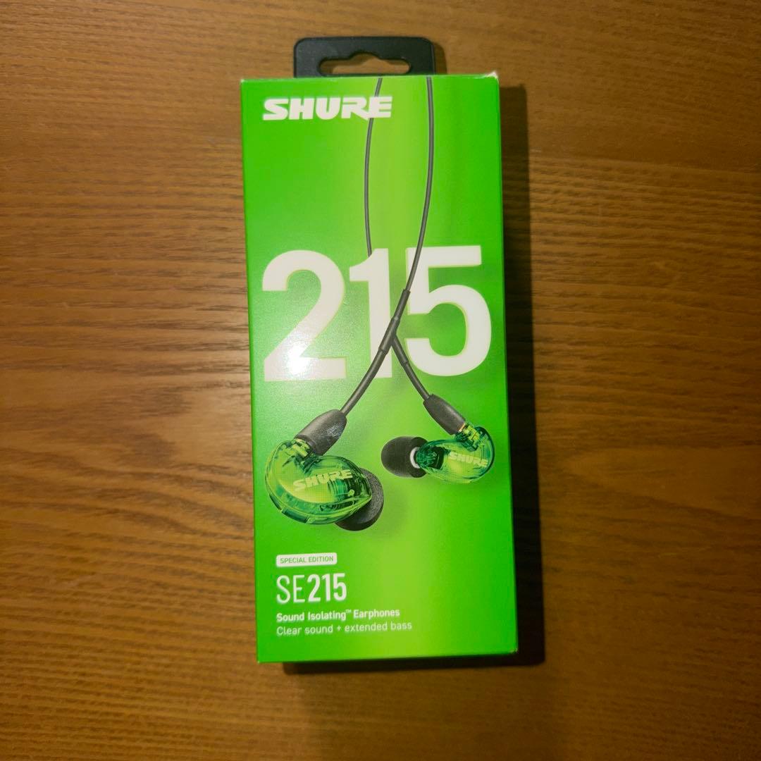 【希少美品】SHURE SE215SPE-GN-A イヤホン グリーン 限定