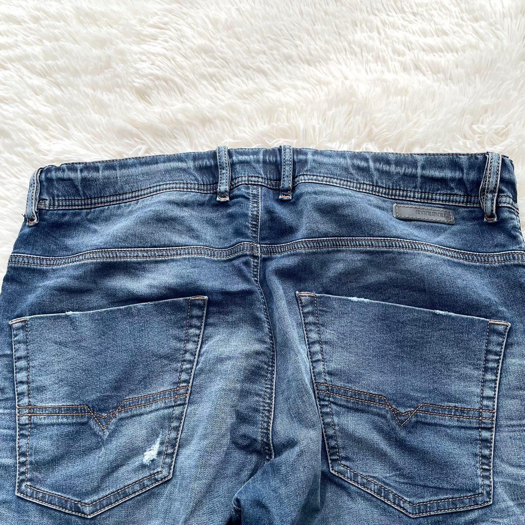 極美品✨ディーゼル　デニムパンツ　ジョグジーンズ　ドローコード　洗える　XL