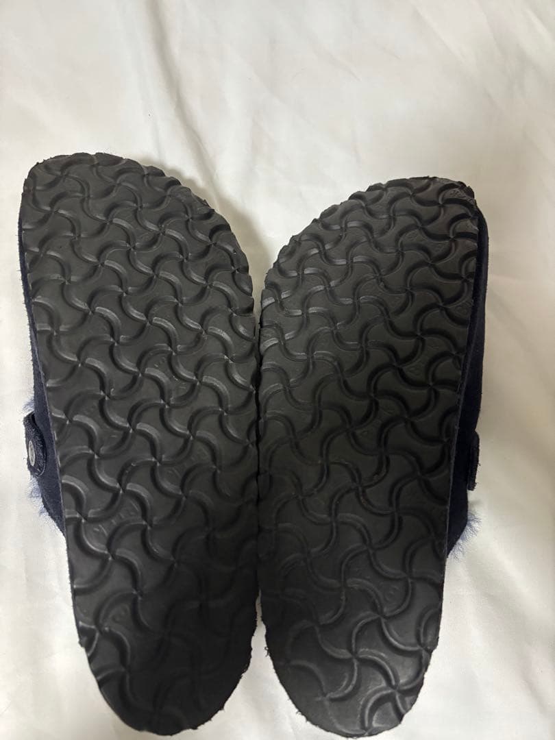 ビルケンシュトック ボストン シアリング ボア ネイビー 40 26センチ