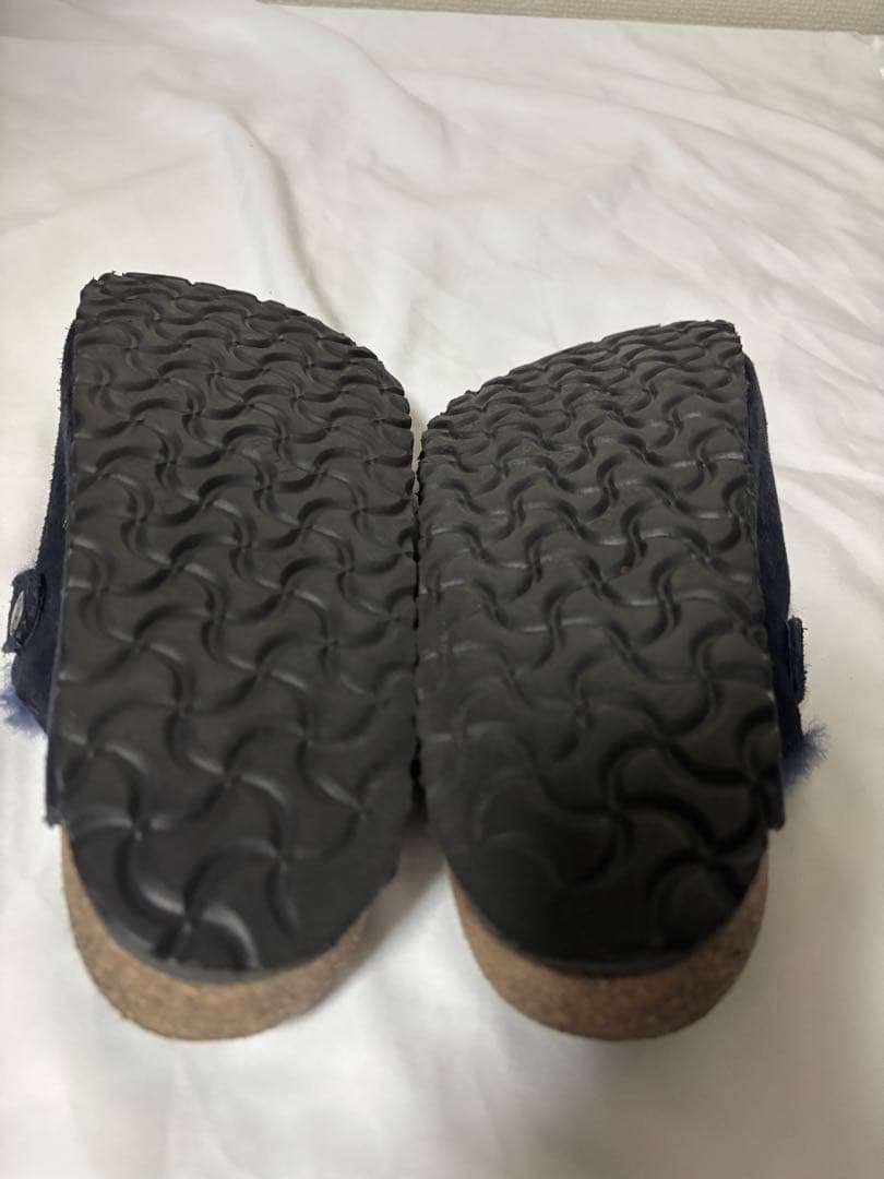 ビルケンシュトック ボストン シアリング ボア ネイビー 40 26センチ