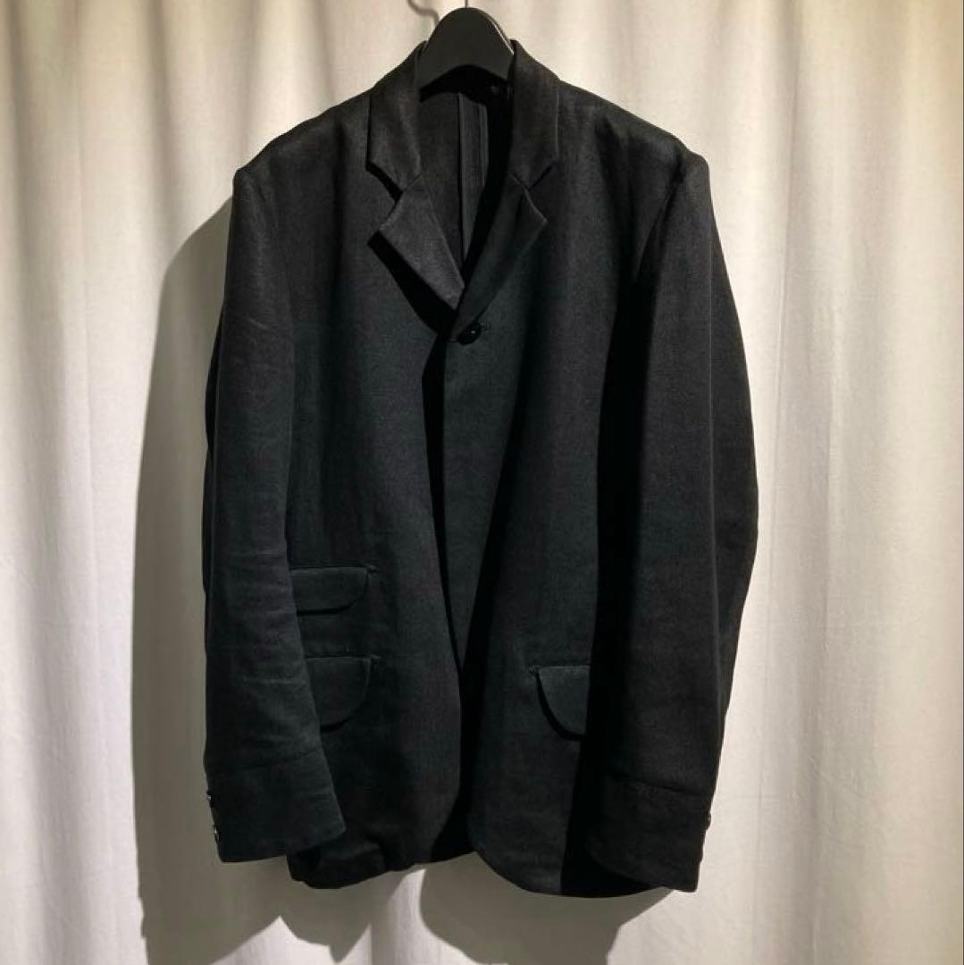 【black sign】 リネンジャケット　黒