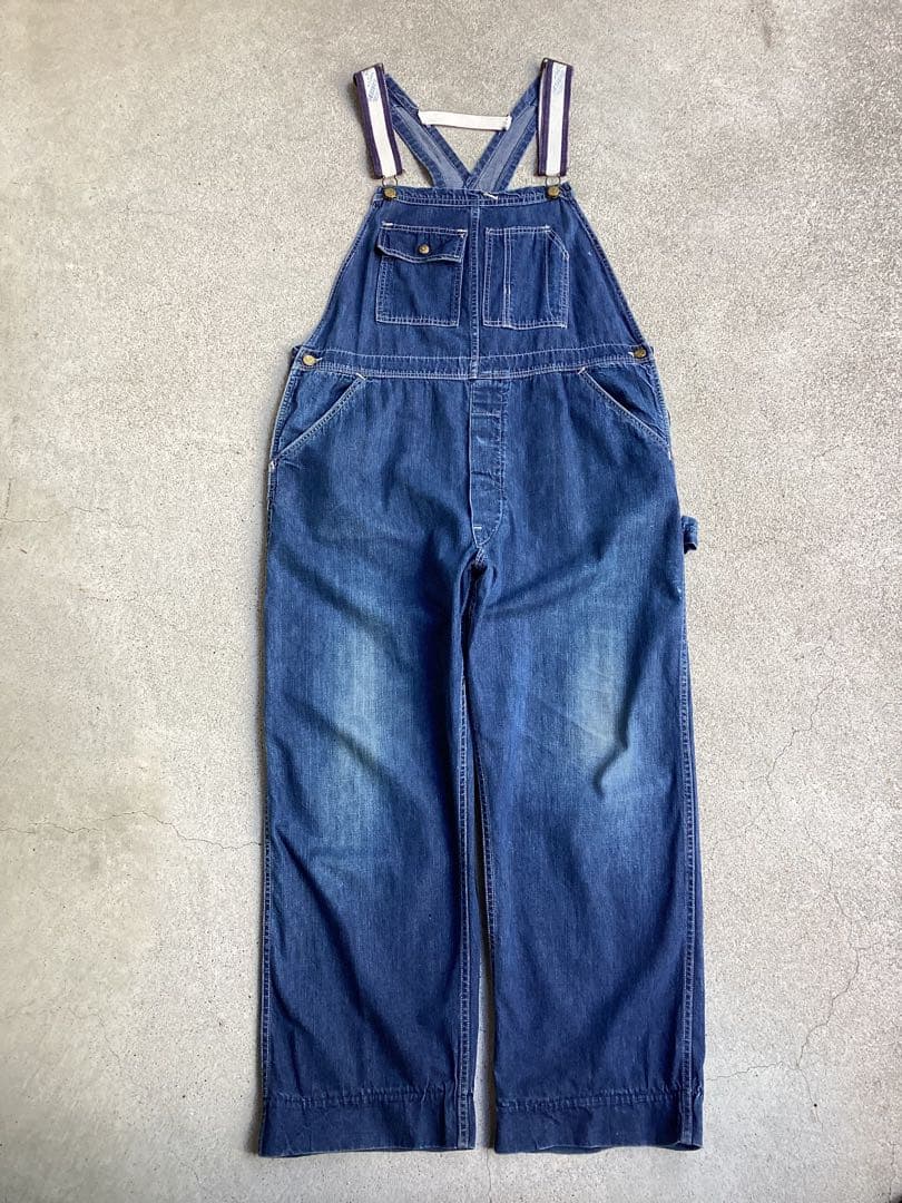 VTG 60s Carter's デニム オーバーオール ガチャポケ ミミ付き