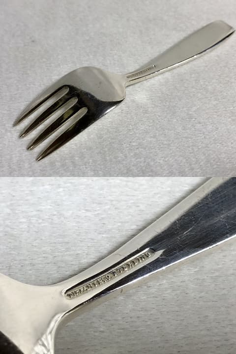 正規良 ティファニー ヴィンテージ ベビーフォーク スターリングシルバー 食器