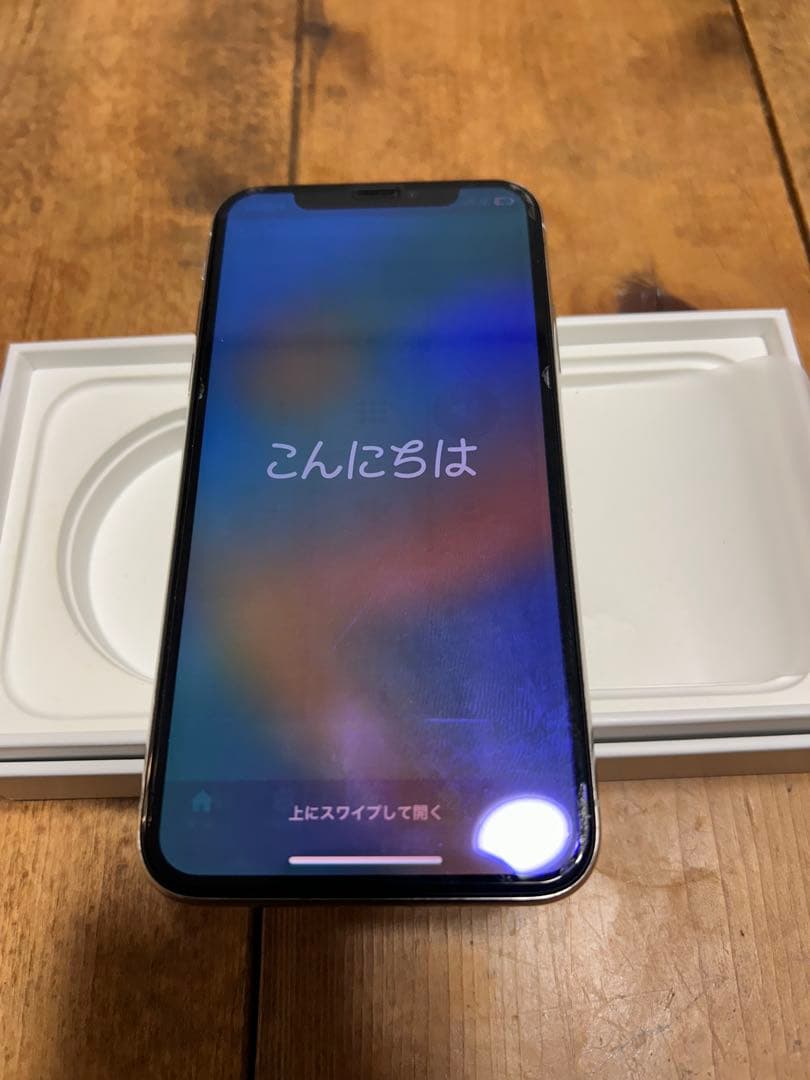 iPhone X シルバー 本体　難あり