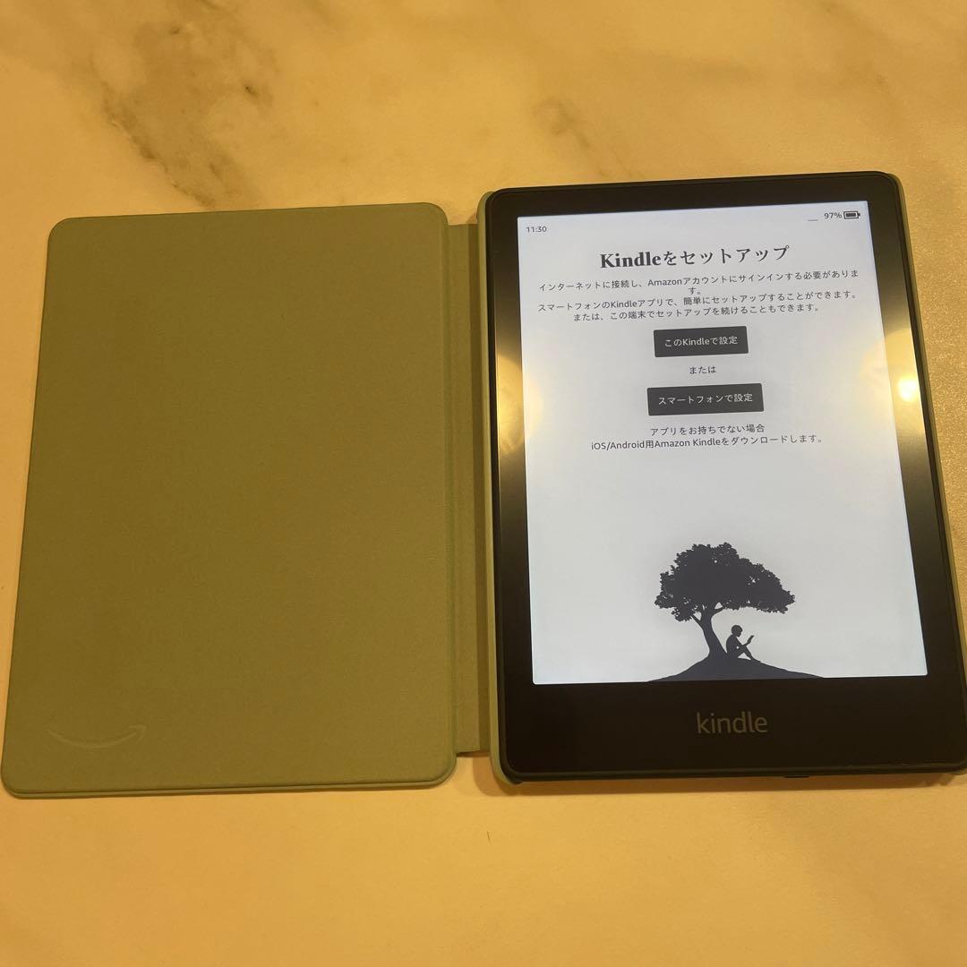 Kindle Paperwhite (第11世代，広告無し)16GB純正カバー付