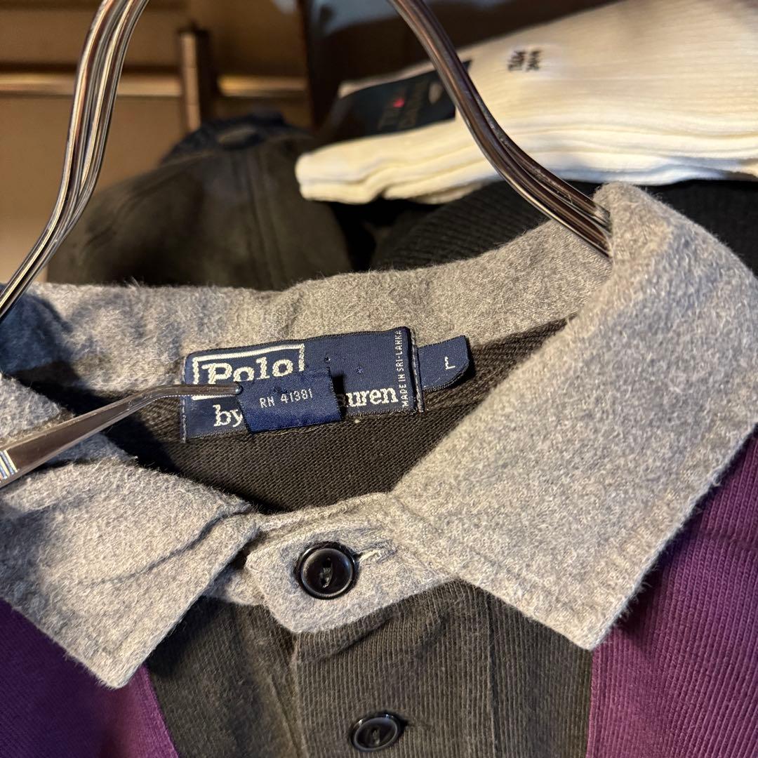 90s POLO by Ralph Lauren ラガーシャツ 太縦ストライプ