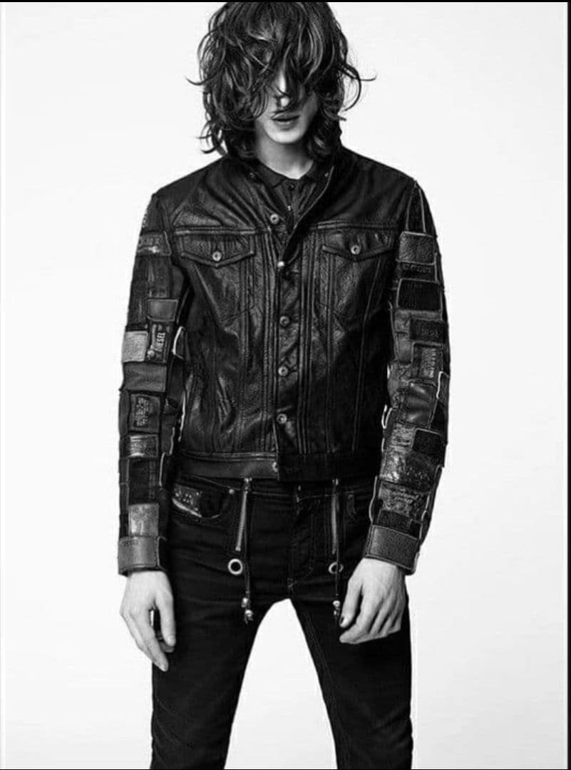 archive vkei DIESEL スカルロックブラックジョグジーンズ