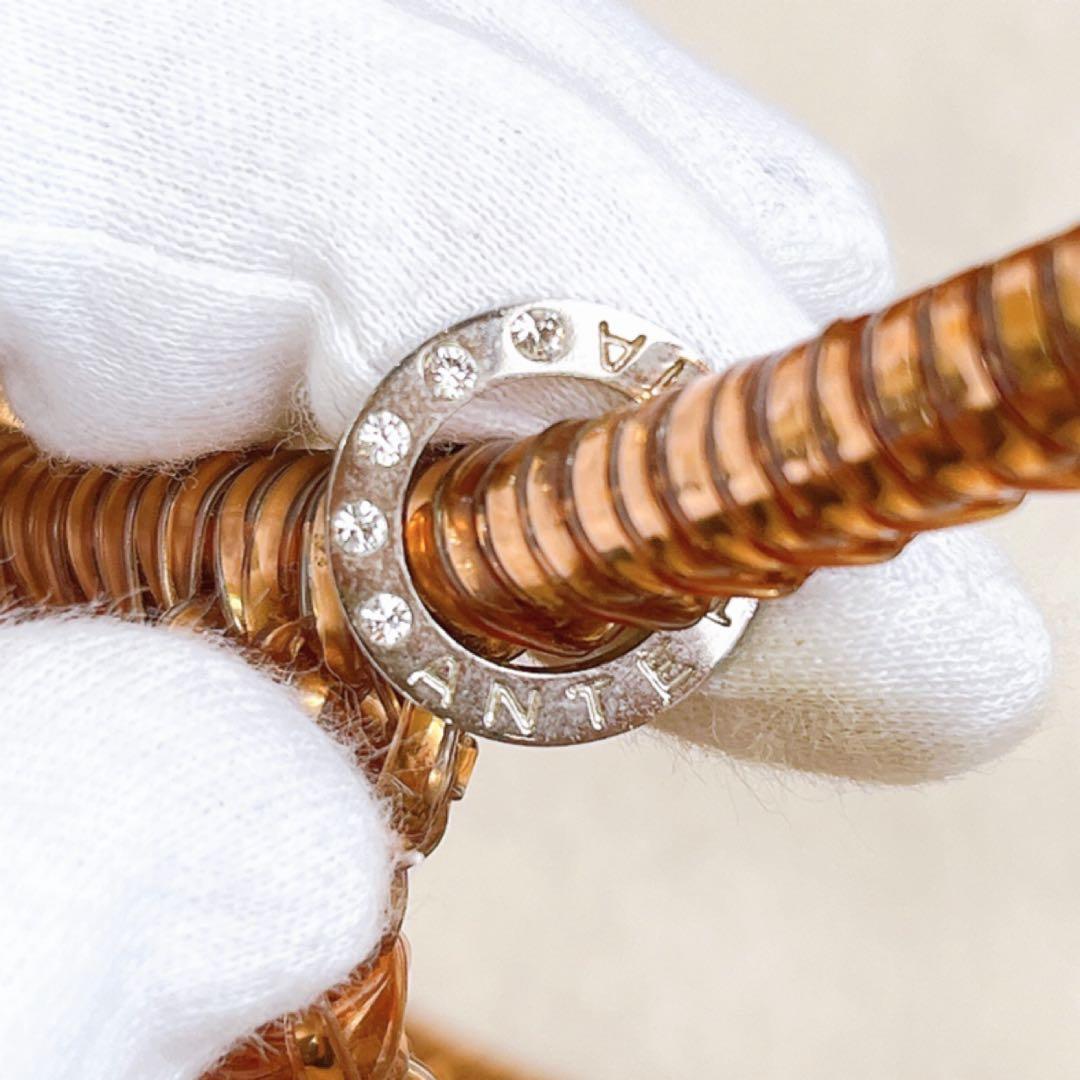 激レア アンテプリマ ワイヤー ハンドバッグ ピンクゴールド スタンダードレザー