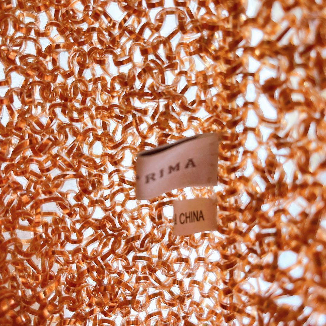 激レア アンテプリマ ワイヤー ハンドバッグ ピンクゴールド スタンダードレザー