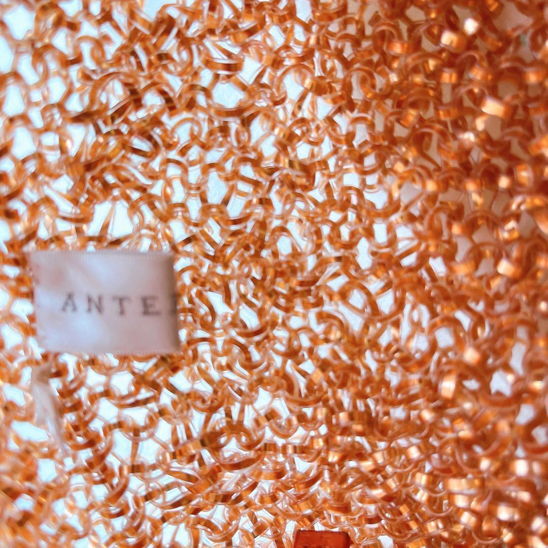 激レア アンテプリマ ワイヤー ハンドバッグ ピンクゴールド スタンダードレザー