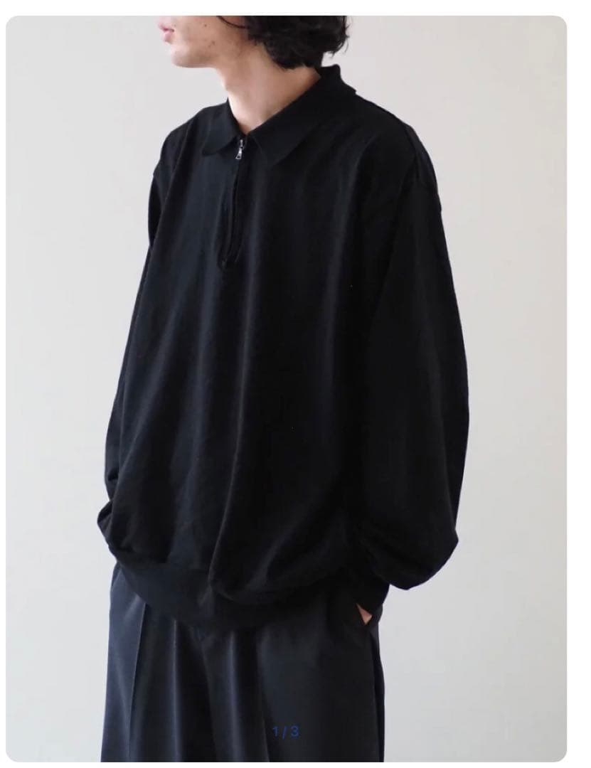 【完売/新品未使用】blurhms Silk Nep HalfZip Shirt