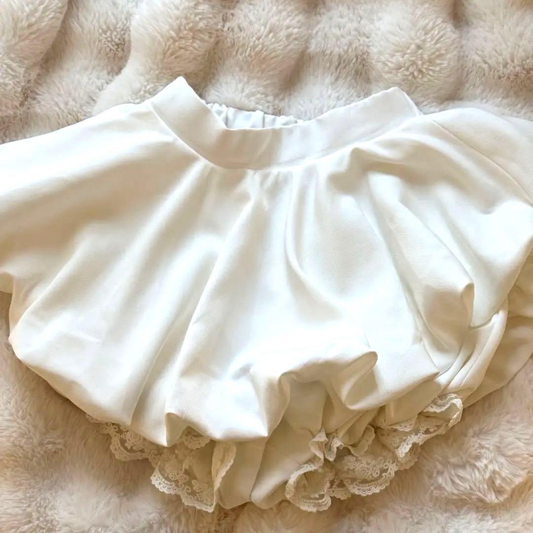 ダーリッチ　ボリュームバルーンミニスカート　darich 白　FREE