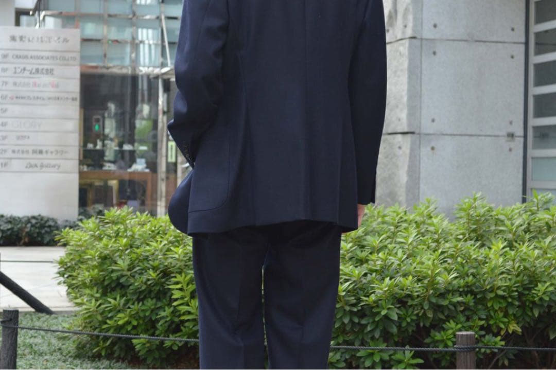 Comoli ネイビーフランネルスーツ　size1