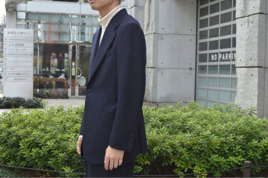 Comoli ネイビーフランネルスーツ　size1