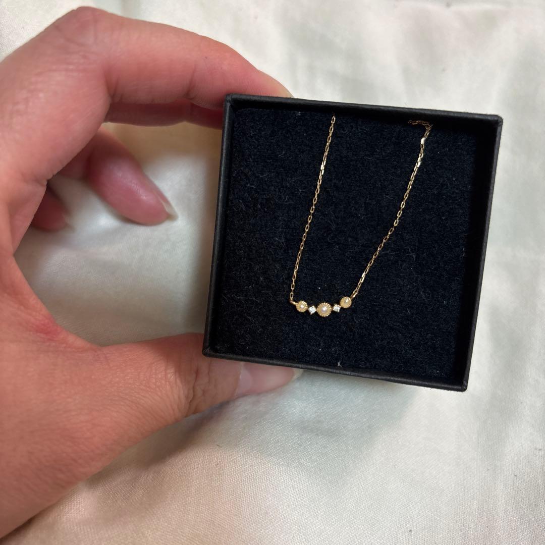 NOIR DE POUPEE ノワールドプーペ　k10 パールネックレス