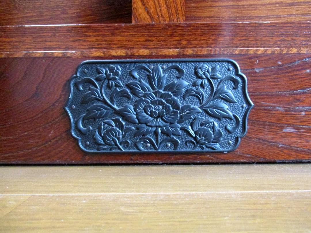 ★ 民芸家具 茶箪笥 茶棚 幅151.5cm 木製 水屋 箪笥 家具 食器棚