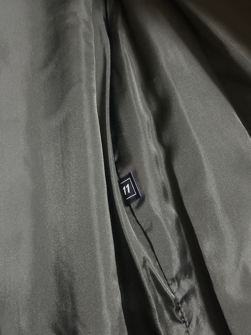 ブラック　毛皮　リアルファーコート　11号