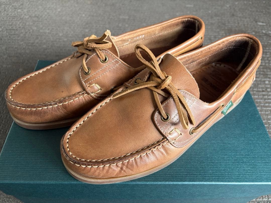 ビームスF別注:Paraboot/BARTH クロムエクセルレザーデッキシューズ