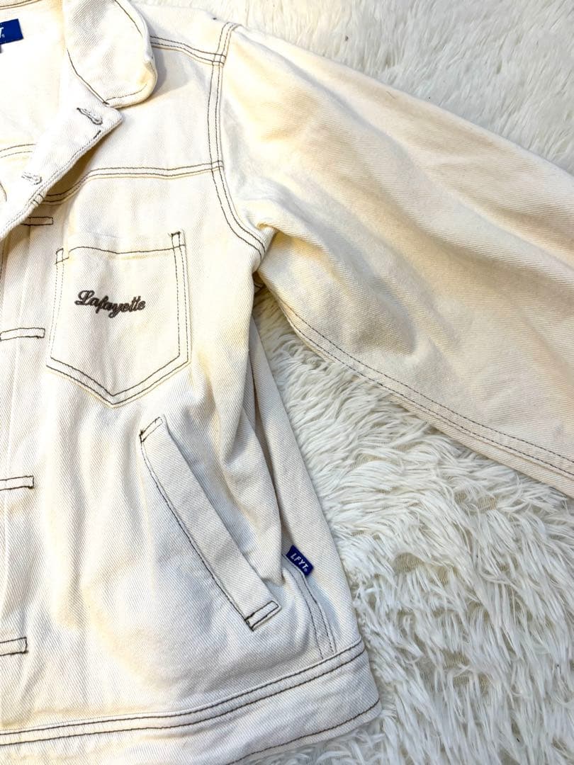 Lafayette ホワイト デニムジャケット Lサイズ