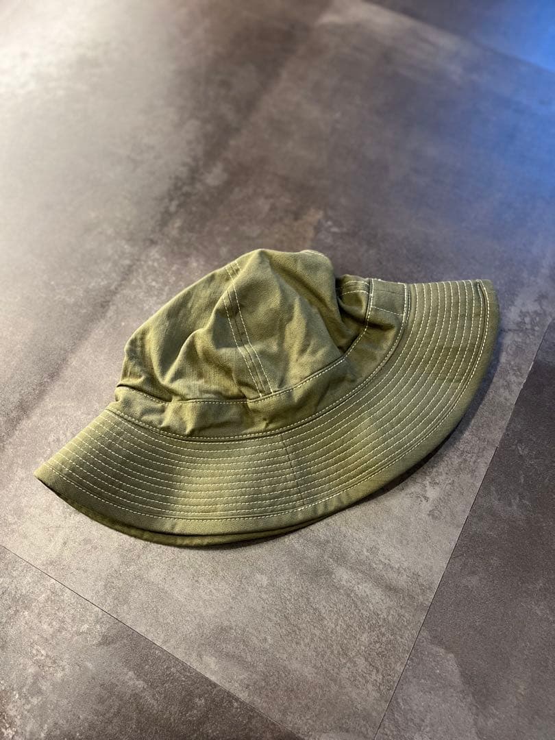 orSlow オアスロウ US NAVY HAT グリーン　ヘリンボーン　1