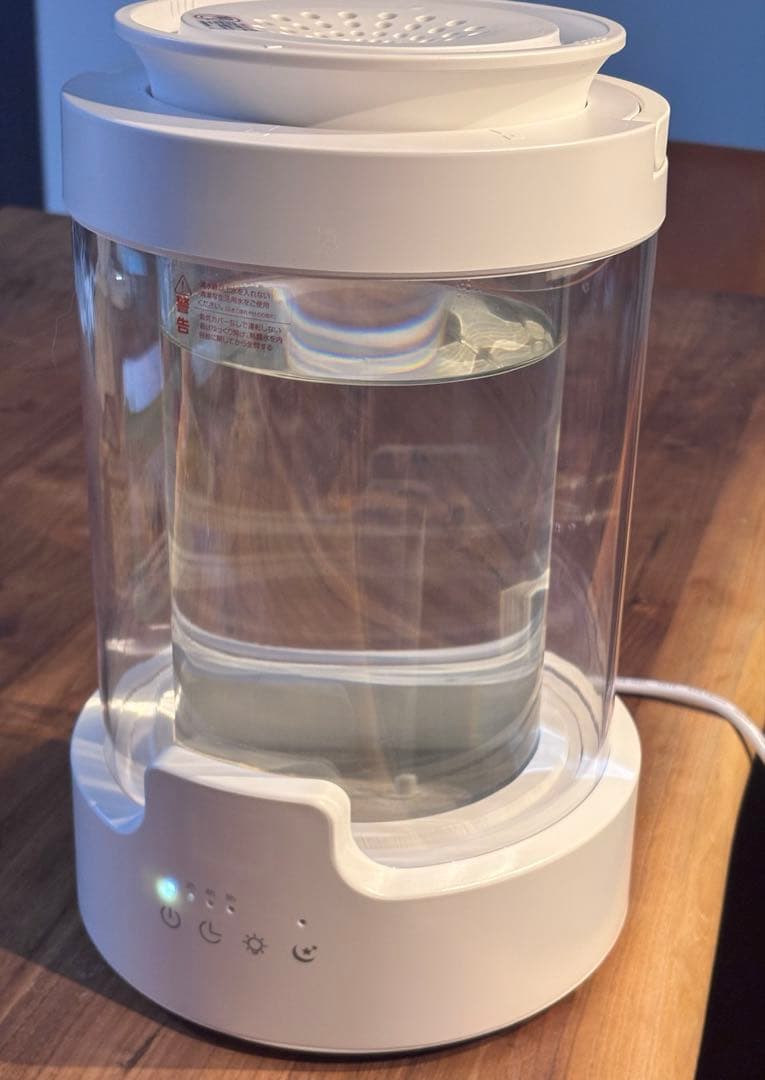 【新品】加湿器 スチーム式　大容量　3L 高温除菌　リモコン付き　白