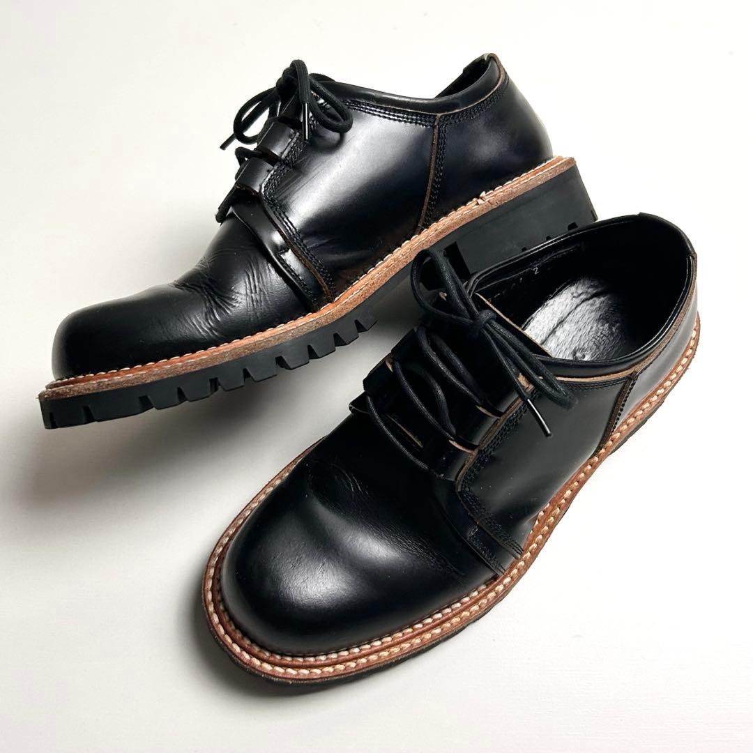 【希少】Y's(ワイズ)ヨウジヤマモト/レースアップレザーシューズ/3ホール/黒