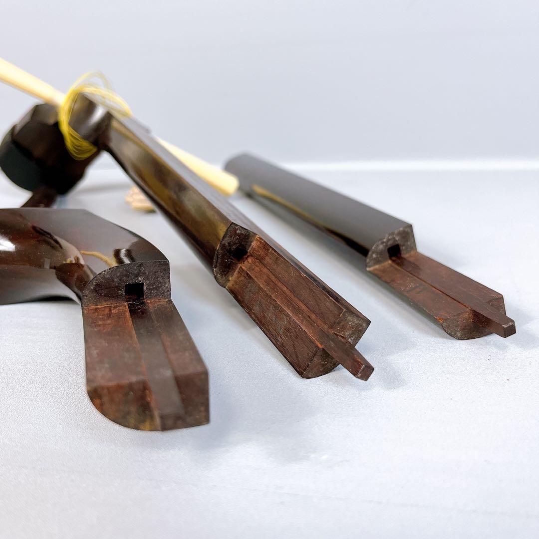 三味線　細棹　綾杉胴　高級糸巻　駒　皮破れ　特選　長唄　端唄　子持ち綾杉