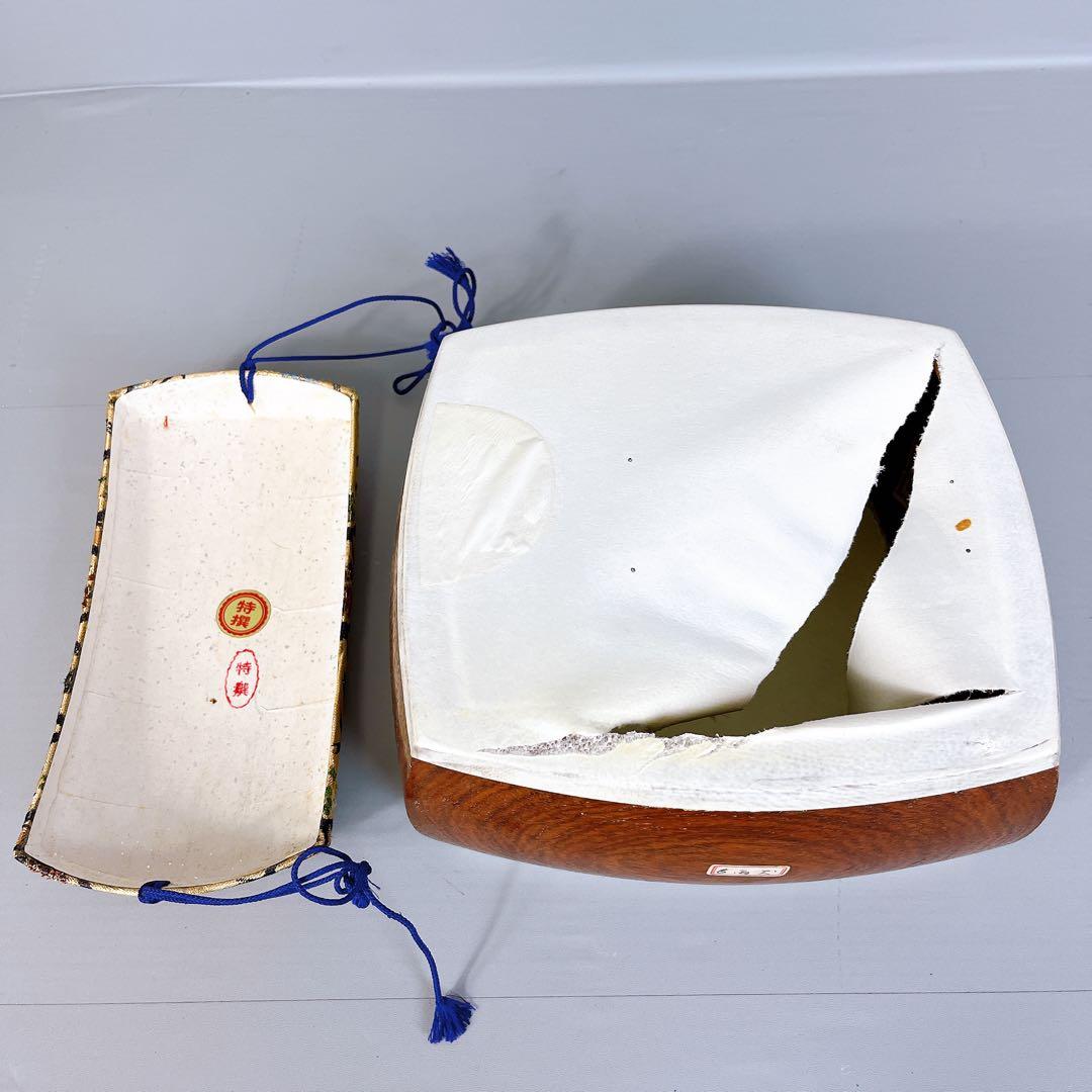 三味線　細棹　綾杉胴　高級糸巻　駒　皮破れ　特選　長唄　端唄　子持ち綾杉