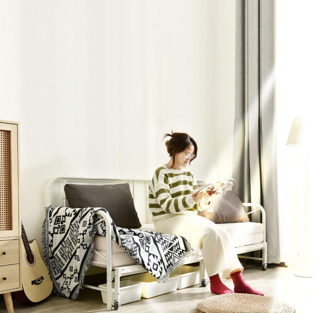 デイベッド フレーム パイプベッド シングルベッド ソファベッド 伸長式ベッド