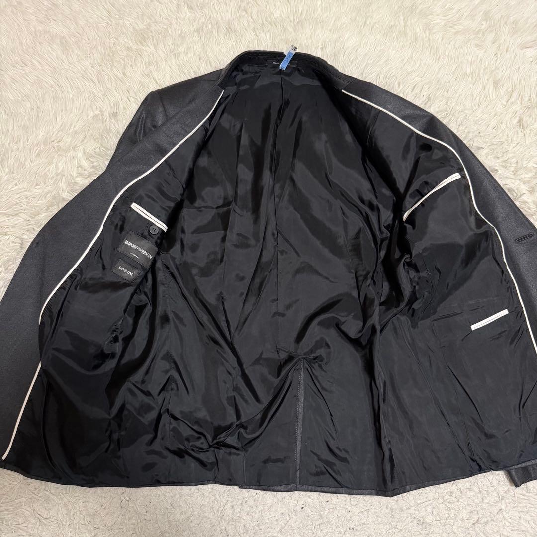 極美品　2XLサイズ相当 エンポリオアルマーニ　スーツ　セットアップ　光沢