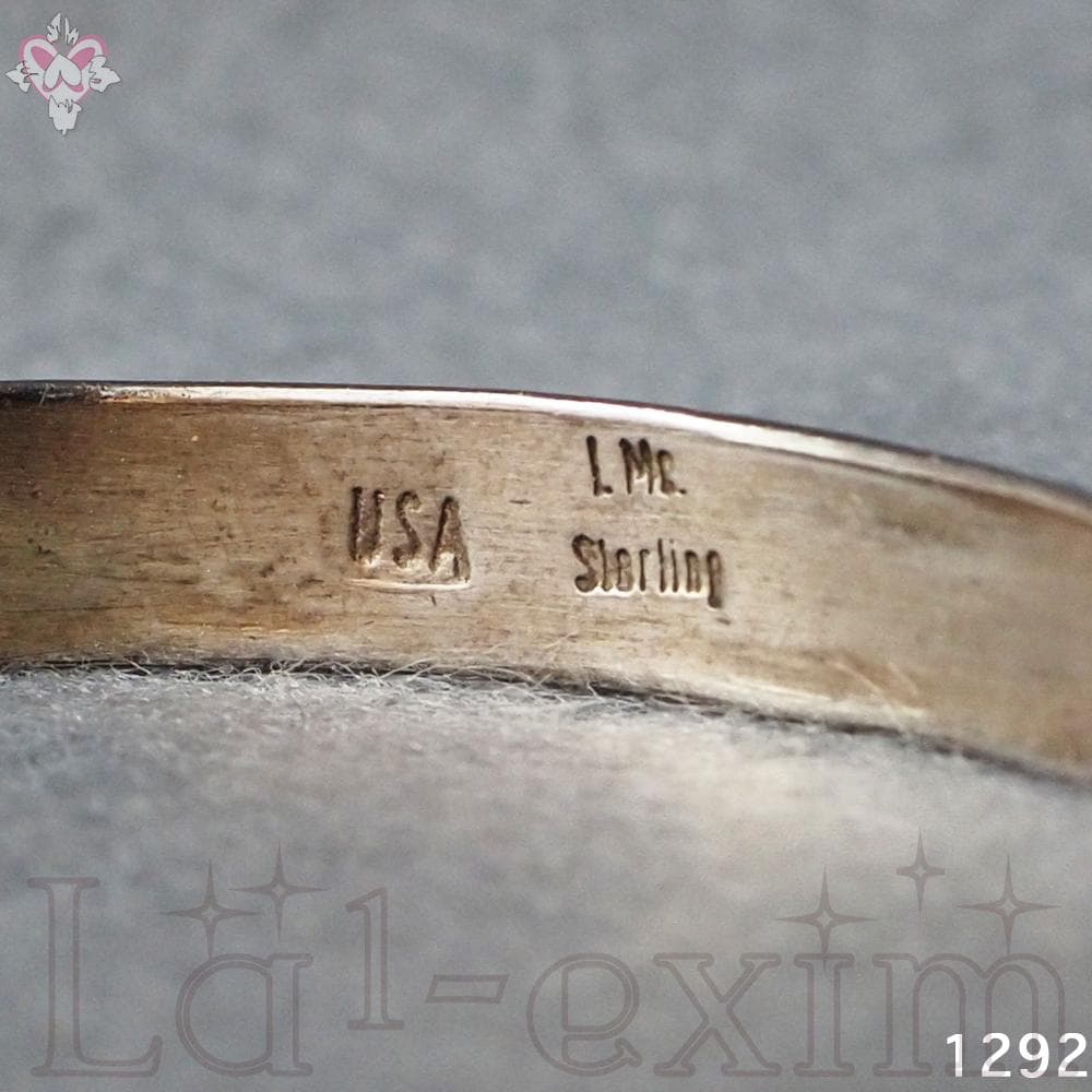 美品 インディアンジュエリー 刻印 LMC スターリング シルバー 銀 バングル