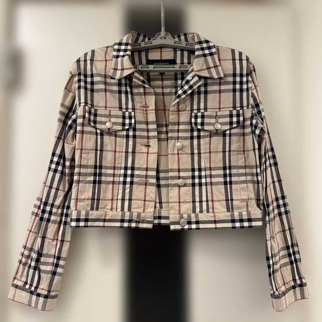 BURBERRYクロップドジャケットGジャンシャツバーバリーミラオーウェン