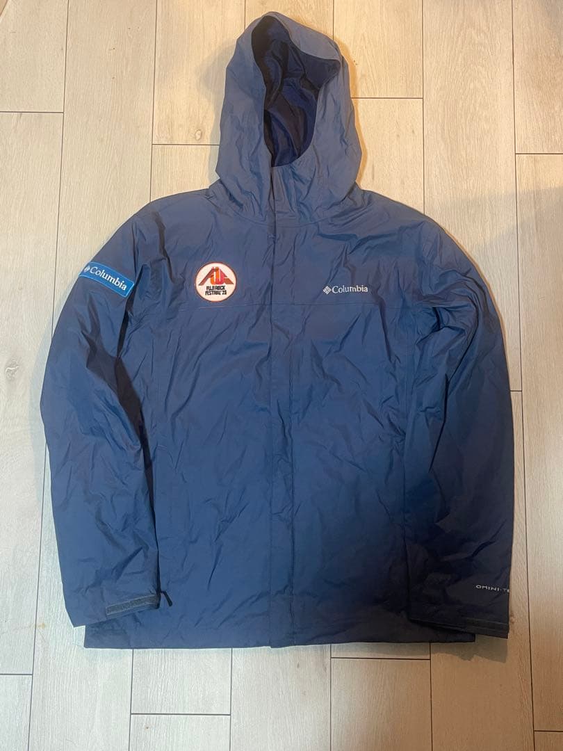 Columbia フード付きジャケット ネイビー フジロック 関係者限定パーカー