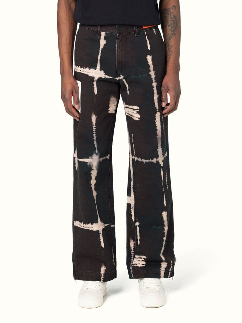 HERON PRESTON チノパン SHIBORI TIE DYE CHINO