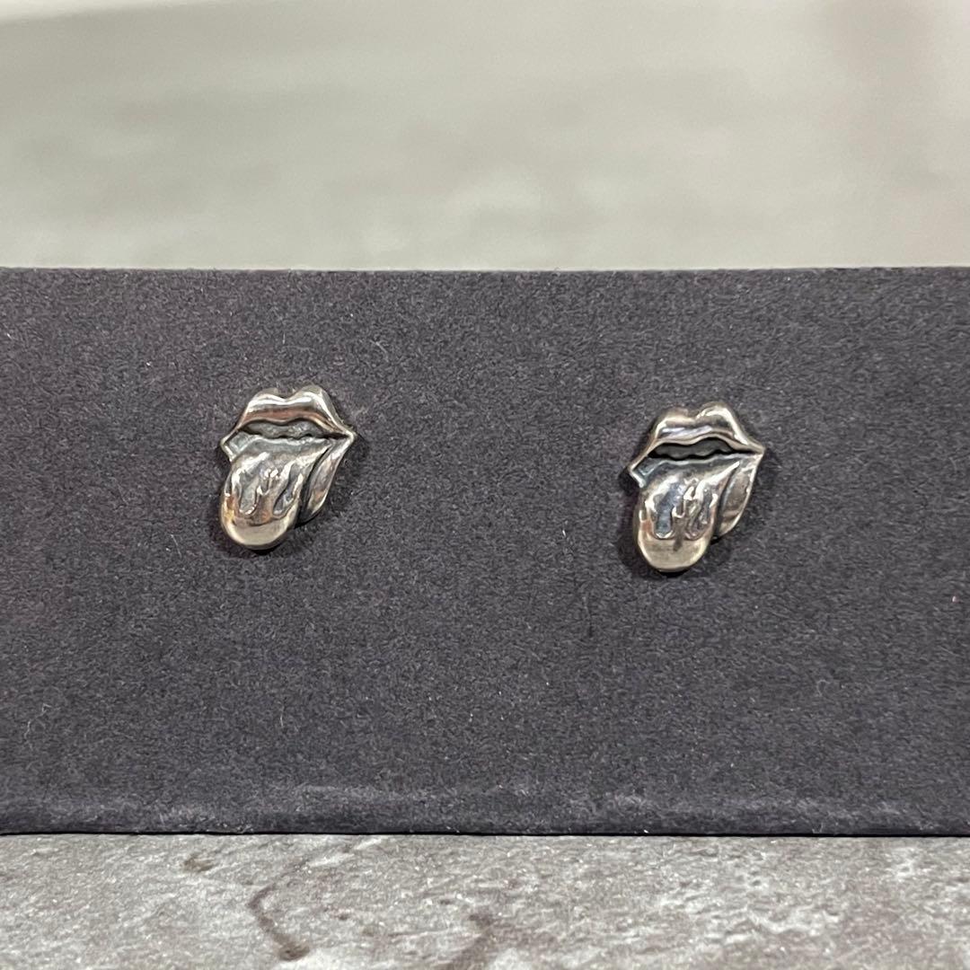 S925 ROLLING STONES THE GREAT FROGピアス ペア